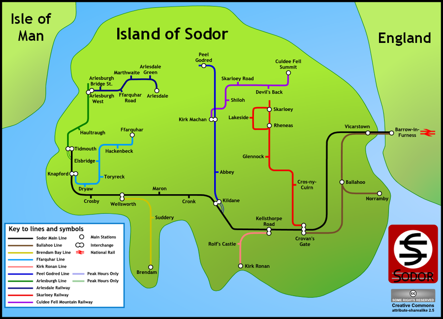 Sodor (fictional Island) - Trains