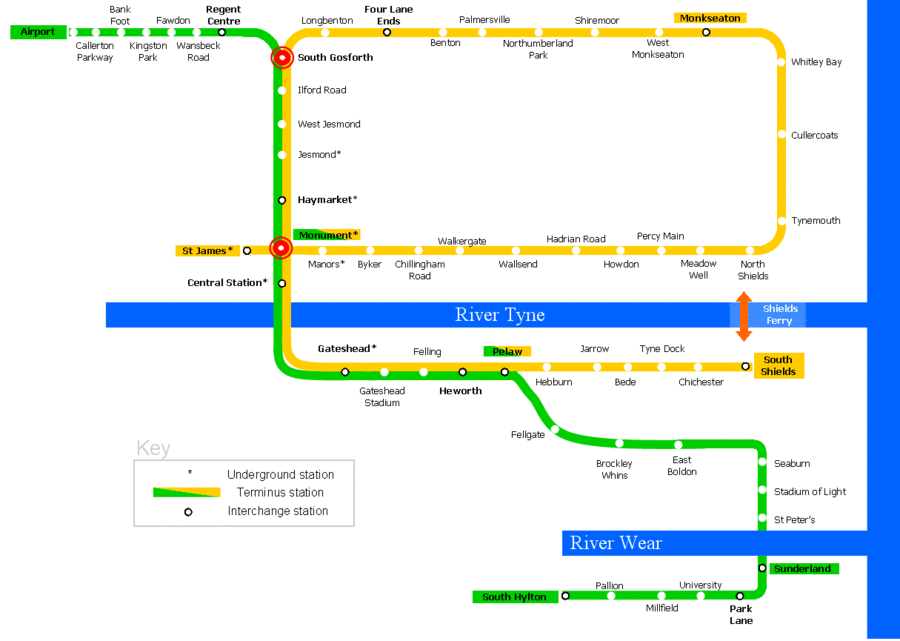 tyneside metro journey planner
