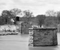 Ruins of Richmond & Danville Railroad bridge over James River 1865.jpg